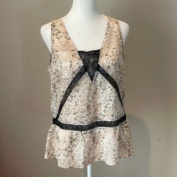 𝅺BGBGENERATION Sheer Top with Lace Details, Size Small, NWT - Picture 1 of 11